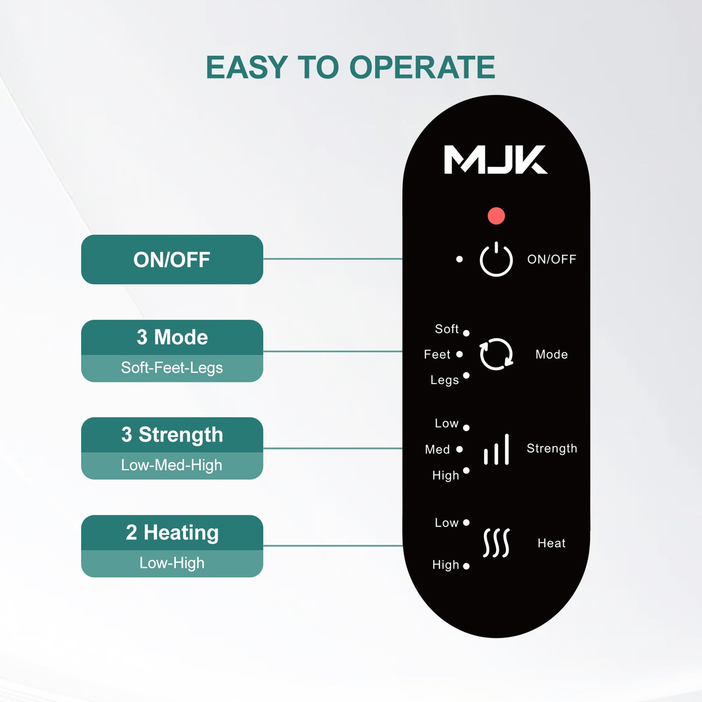 Smart Foot Massager With 3D Air Compression & Heating 15 Min Auto Timer  Quiet Design Office Home Relaxation Essential